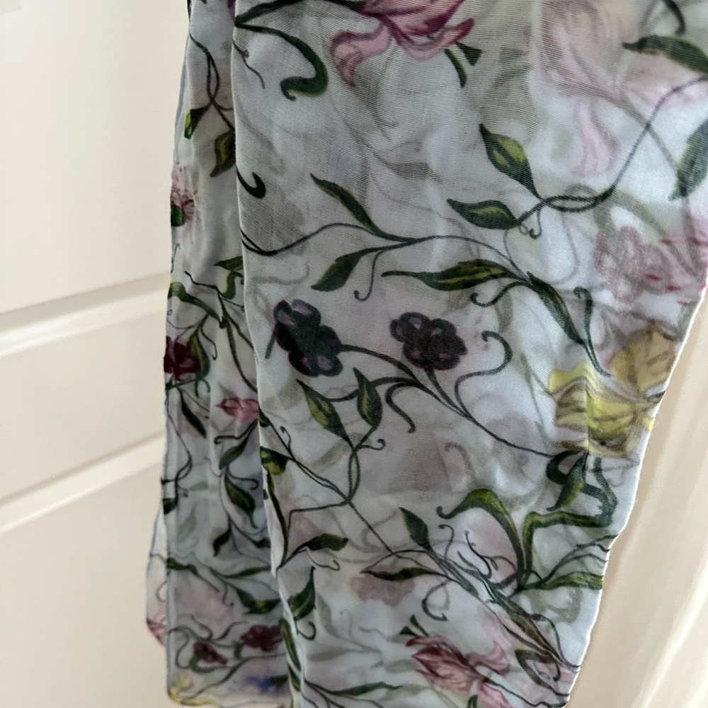 Vela Baby Blue Floral Hijab